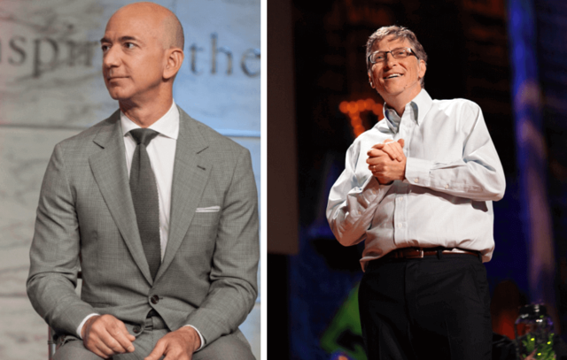 Jeff Bezos a Bill Gates