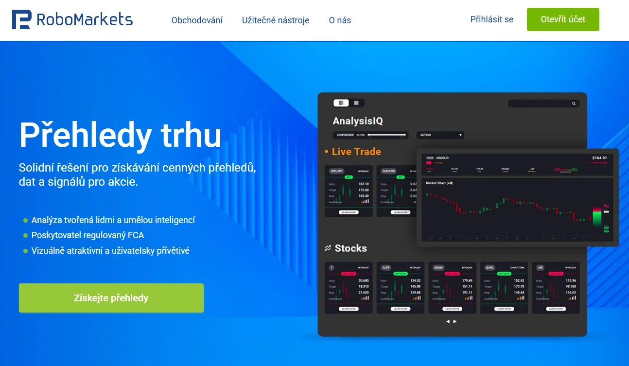 RoboMarkets integruje do obchodovania AI